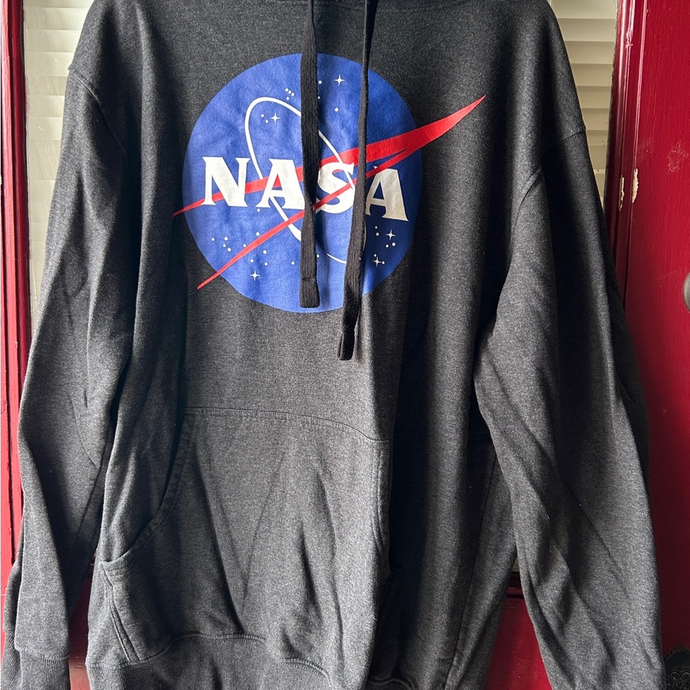 NASA Black Logo Hoodie - Space Graphic